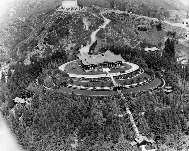 Aerial Bernheimer estate. LAPL